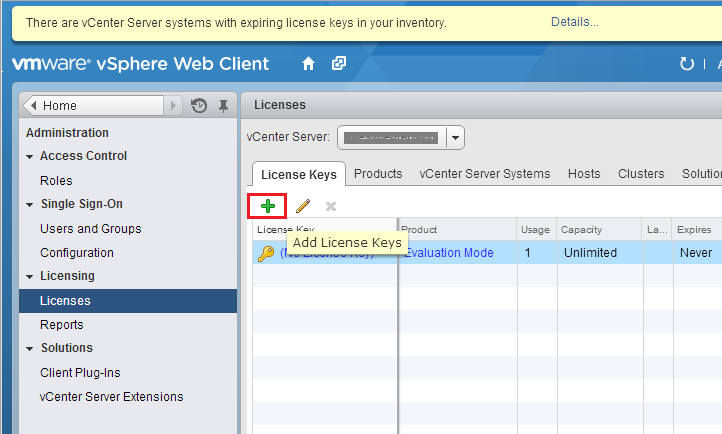 esxi 6.5 licence key